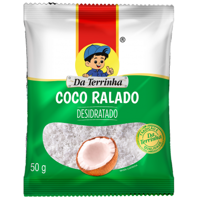 COCO RALADO DESIDRATADO ADOÇADO DA TERRINHA 50G